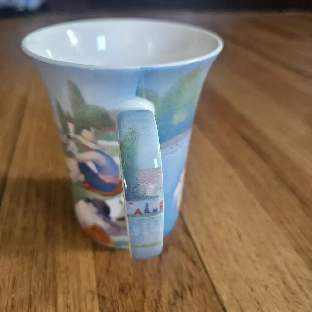 McIntosh Bone China Post Impressionist Georges Seurat Bathers At Asnieres Mug
